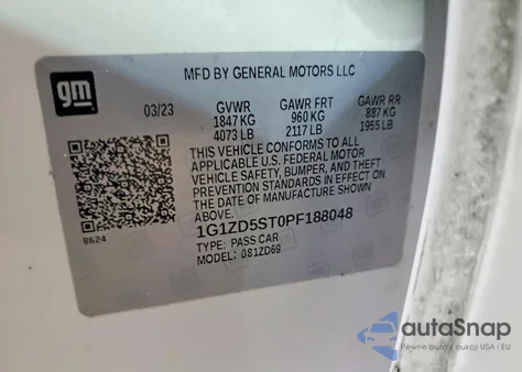 2023 Chevrolet Malibu Lt from USA, damaged, VIN 1G1ZD5ST0PF188048